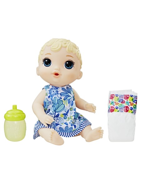MUÑECA BABY ALIVE BEBÉ SORBITOS CABELLO RUBIO