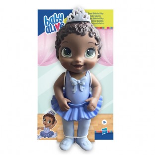 MUÑECA BABY ALIVE BEBÉ DULCE BAILARINA Morada Morena