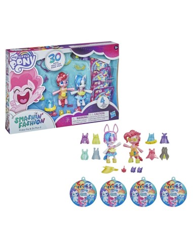 MUÑECA MY LITTLE PONY SMASHIN FASHION PINKIE PIE & DJ PON 3