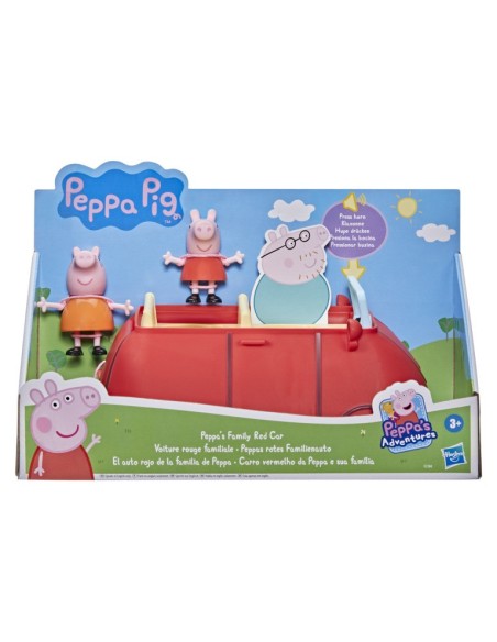 VEHICULO PEPPA PIG EL AUTO ROJO DE LA FAMILIA DE PEPPA PIG
