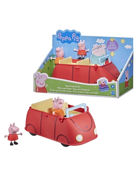 VEHICULO PEPPA PIG EL AUTO ROJO DE LA FAMILIA DE PEPPA PIG