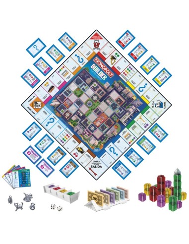 JUEGO DE MESA MONOPOLY BUILDER