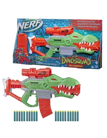 LANZADOR NERF DINOSQUAD REX-RAMPAGE