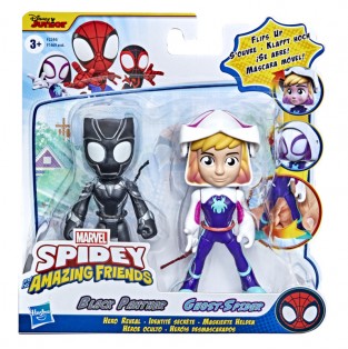 FIGURA SPIDEY AND FRIENDS SECRET BLACK PANTHER & GHOST PIDER