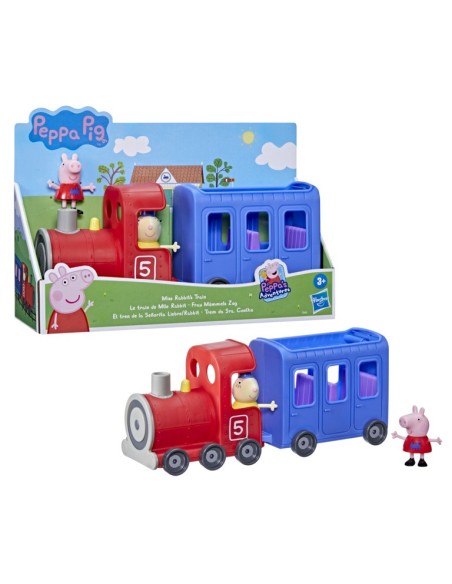 VEHICULO PEPPA PIG EL TREN DE LA SEÑORITA LIEBRE PEPPA PIG