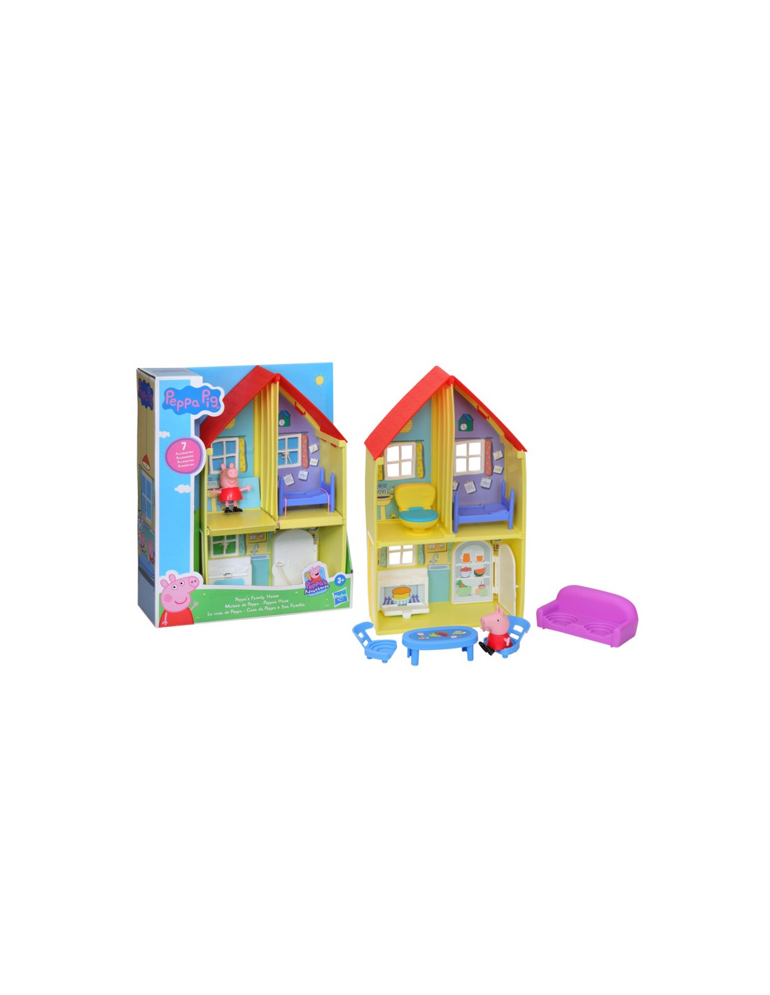 Peppa Pig Peppa's Adventures Peppa's Family House Playset, Incluye Figura  de y 6 Accesorios Divertidos, Juguete Preescolar para Edades de 3 años en  adelante : : Juguetes y Juegos