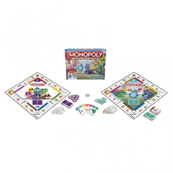 Monopoly Juego de Mesa clásico para la Familia de 2 a 6 Jugadores, para  niños a Partir de 8 años, Multicolor