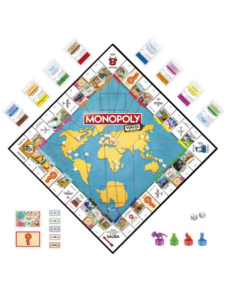 JUEGO DE MESA MONOPOLY VUELTA AL MUNDO