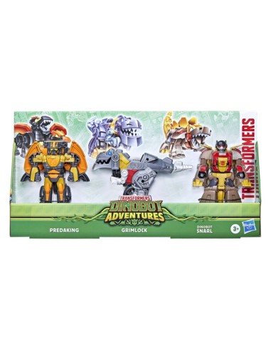 FIGURAS TRANSFORMERS DINOBOT PREDAKING, GRIMLOCK & SNARL