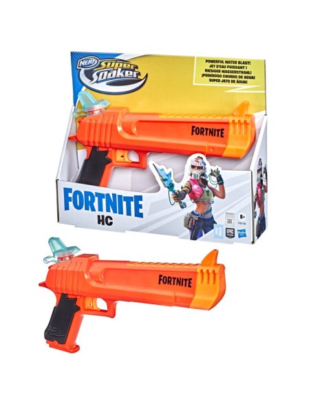LANZADOR DE AGUA NERF SUPERSOAKER FORTNITE HC