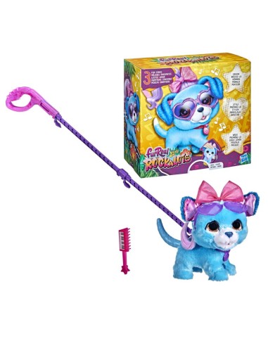 PELUCHE FURREAL ROCKALOTS PERRO AZUL