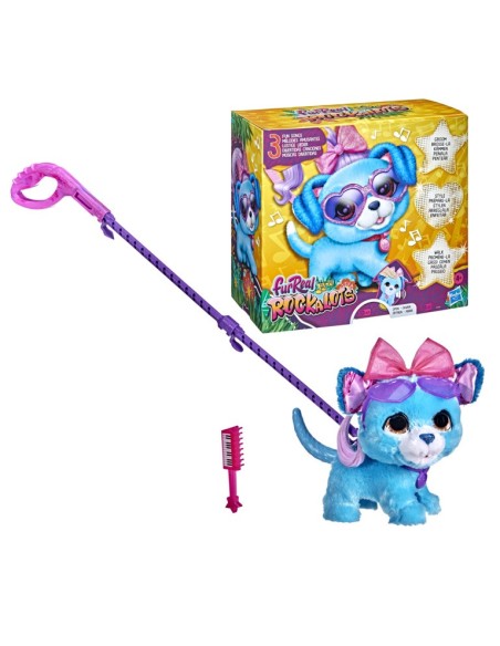 PELUCHE FURREAL ROCKALOTS PERRO AZUL