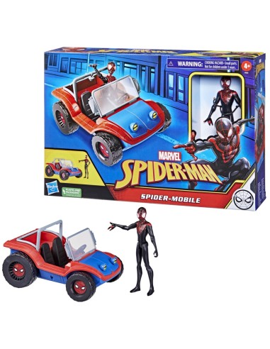 VEHÍCULO SPIDERMAN PLASTIC FREE PACKAGING SPIDER MOBILE