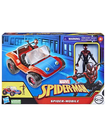 VEHÍCULO SPIDERMAN PLASTIC FREE PACKAGING SPIDER MOBILE
