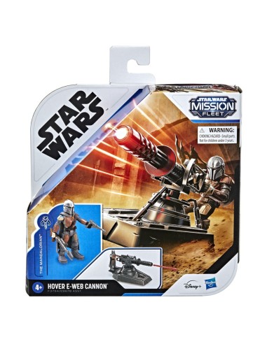 FIGURA STAR WARS MISSION FLEET HOVER EWEB CANNON MANDALORIAN