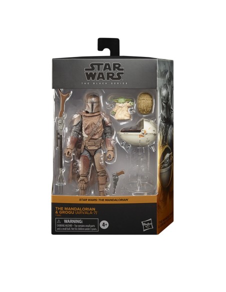 FIGURA FAN STAR WARS THE BLACK SERIES THE MANDALORIAN MANDO & GROGU (ARVALA 7)