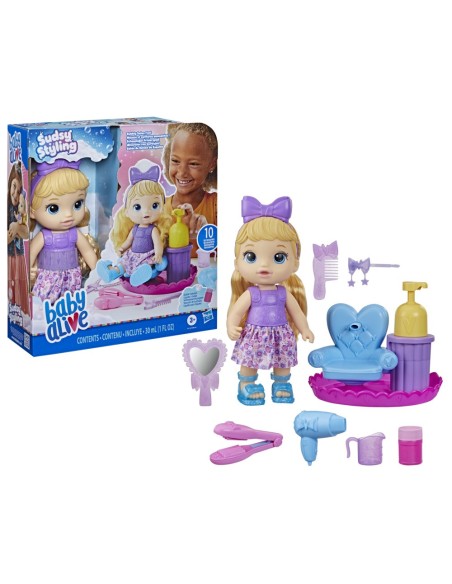 MUÑECA BABY ALIVE DIVERSION CON BURBUJAS RUBIA