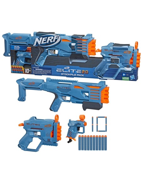 LANZADOR NERF ELITE 2.0 STOCKPILE PACK