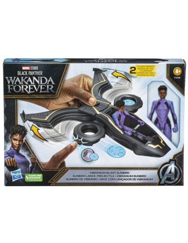 FIGURA BLACK PANTHER WAKANDA FOREVER NAVE LANZADOR VIBRANIUM