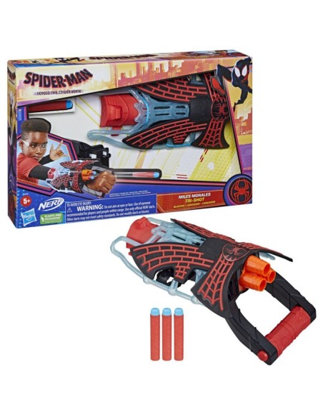 LANZADOR SPIDER-MAN TRI SHOT MILES MORALES
