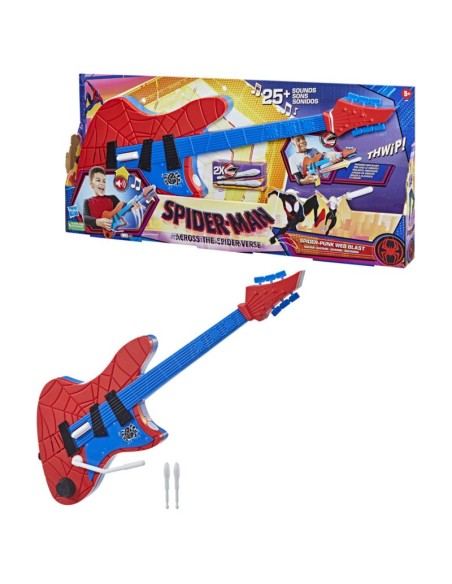 GUITARRA SPIDER-MAN ACROSS THE SPIDERVERSE SPIDER PUNK