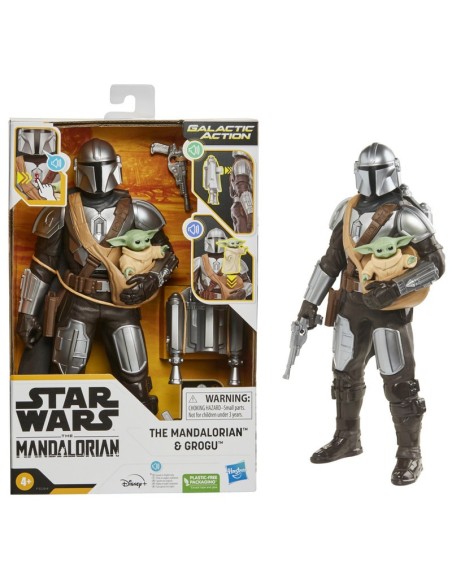 FIGURAS ELECTRÓNICAS FAN STAR WARS GALACTIC ACTION THE MANDALORIAN & GROGU