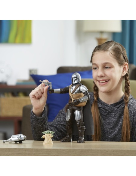 FIGURAS ELECTRÓNICAS FAN STAR WARS GALACTIC ACTION THE MANDALORIAN & GROGU