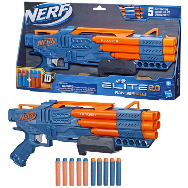 200 Nerf N Strike Blaster - Balas de dardos compatibles con todos los  lanzadores Elite 2.0 Series, color azul