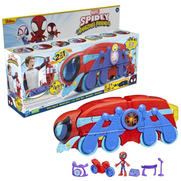 Spidey - Vehiculo 2 en 1, Playskool Heroes