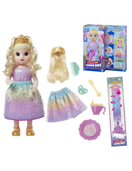 MUÑECA BABY ALIVE PRINCESS ELLIE BEBÉ CABELLO RUBIO