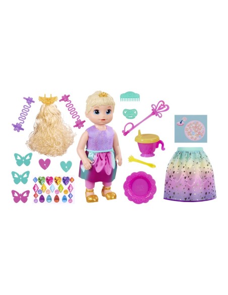 MUÑECA BABY ALIVE PRINCESA ELLIE GROWS UP RUBIA ACCESORIOS 2