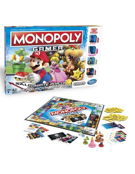 JUEGO DE MESA MONOPOLY GAMER MARIO BROSS