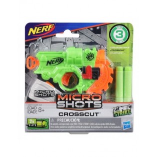 LANZADOR NERF MICROSHOTS ZOMBIE STRIKE CROSSCUT