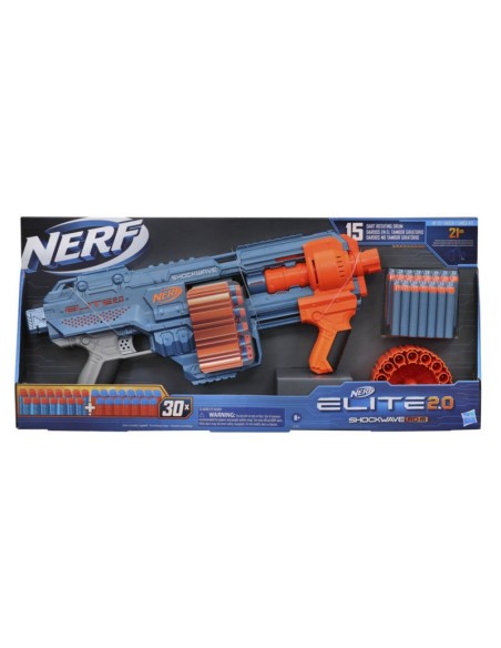 LANZADOR NERF ELITE 2.0 SHOCKWAVE RD-15