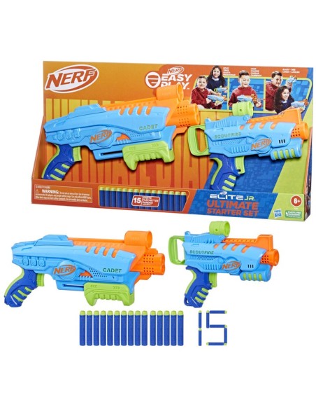 LANZADOR NERF ELITE JR KIT DE INICIO