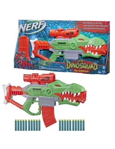LANZADOR NERF DINOSQUAD REX-RAMPAGE