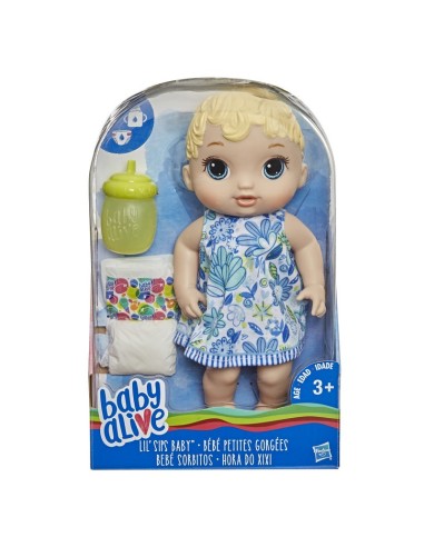MUÑECA BABY ALIVE BEBÉ SORBITOS CABELLO RUBIO