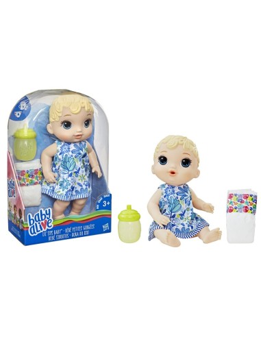 MUÑECA BABY ALIVE BEBÉ SORBITOS CABELLO RUBIO