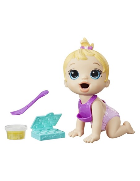 MUÑECA BABY ALIVE HORA DE COMER BEBÉ CABELLO RUBIA