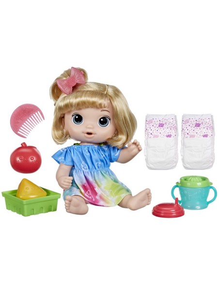 MUÑECA BABY ALIVE BEBIDA DE FRUTAS MANZANA