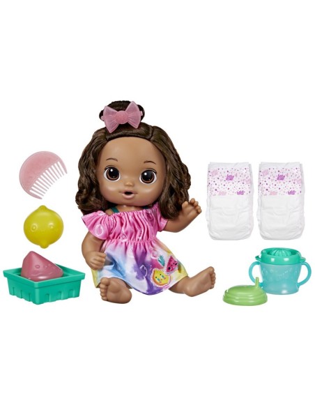 MUÑECA BABY ALIVE BEBIDA DE FRUTAS LIMÓN