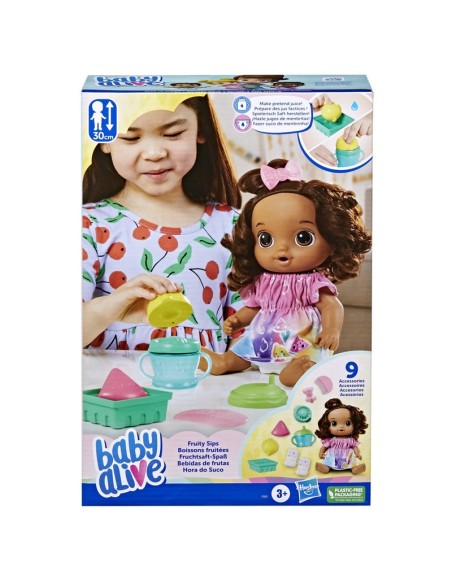 MUÑECA BABY ALIVE BEBIDA DE FRUTAS LIMÓN