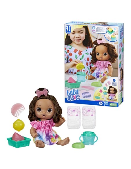 MUÑECA BABY ALIVE BEBIDA DE FRUTAS LIMÓN