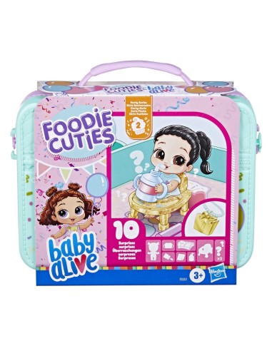 MUÑECA BABY ALIVE FOODIE CUTIES SORPRESA EN ESTUCHE ESTILO FIAMBRERA