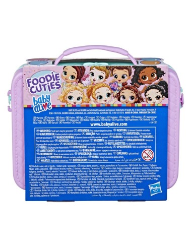 MUÑECA BABY ALIVE FOODIE CUTIES SORPRESA EN ESTUCHE ESTILO FIAMBRERA