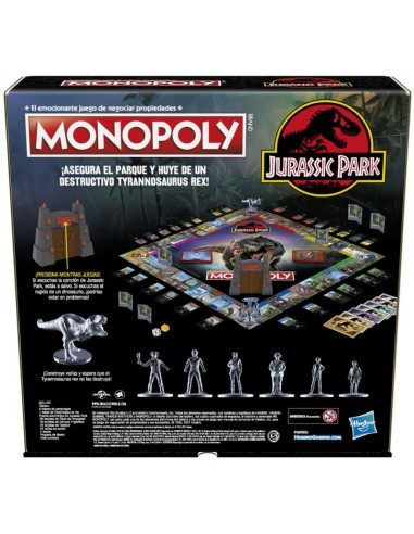 JUEGO DE MESA MONOPOLY JURASSIC PARK