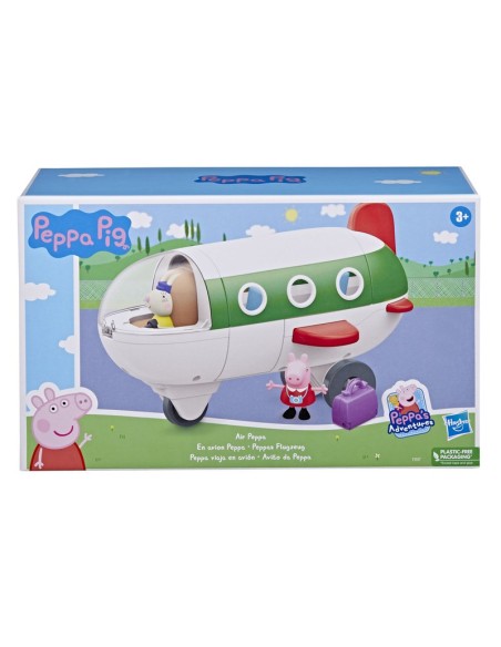 MUÑECA PEPPA PIG ADVENTURES PEPPA VIAJA EN AVIÓN