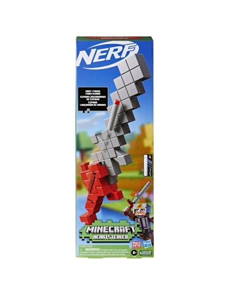 ESPADA NERF MINECRAFT LANZADARDOS DE ESPUMA