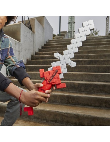 ESPADA NERF MINECRAFT LANZADARDOS DE ESPUMA