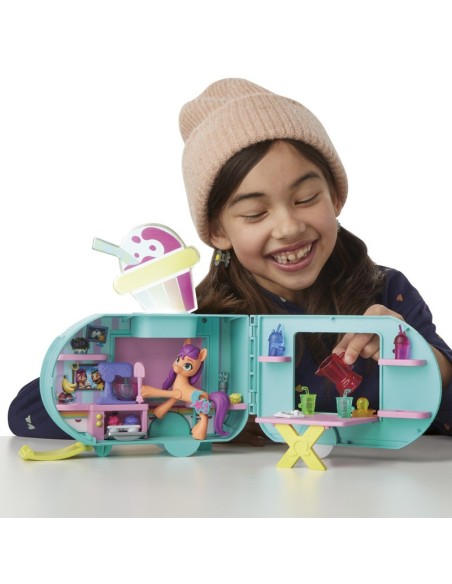 MUÑECA MY LITTLE PONY SUNNY STARSCOUT CAMIÓN DE BATIDOS